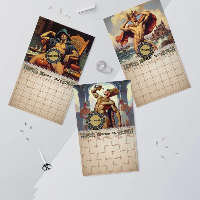 🏰Medieval Fantasy The Illuminated Age 2027 Calendar🔥