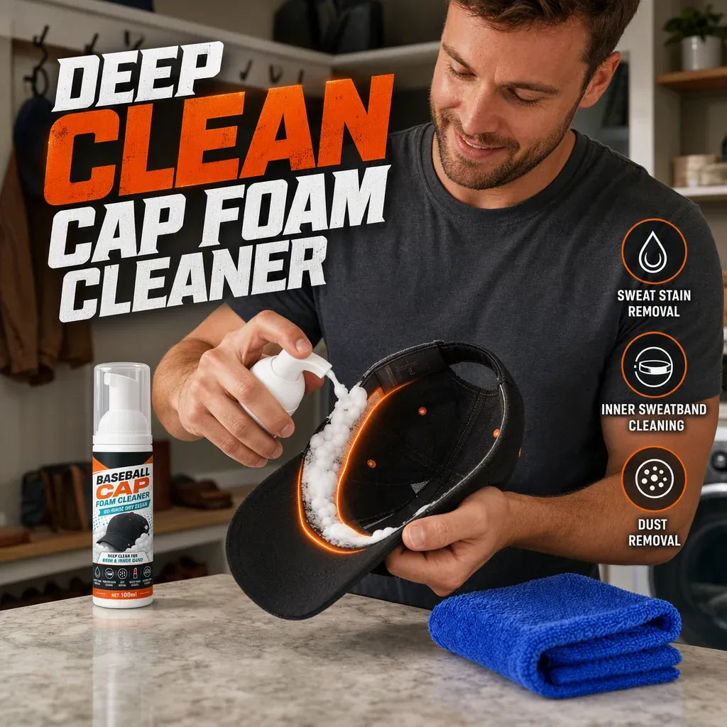 🔥😍No-Rinse Baseball Cap Foam Cleaner