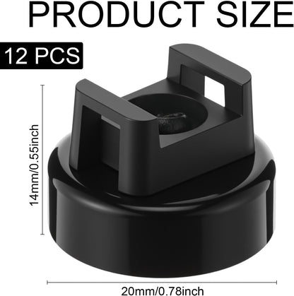 🎉 🧲 12 Pack Heavy Duty Magnetic Zip Tie Mounts for Cable Management
