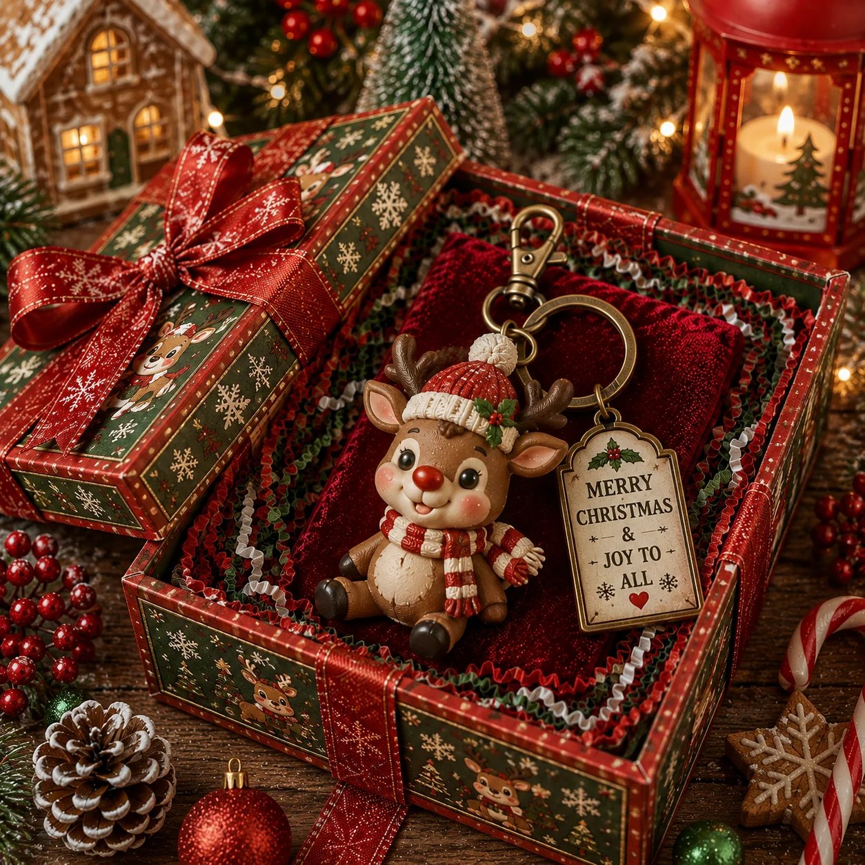 🎄 2026 Christmas Character Keychain Gift Box🎁