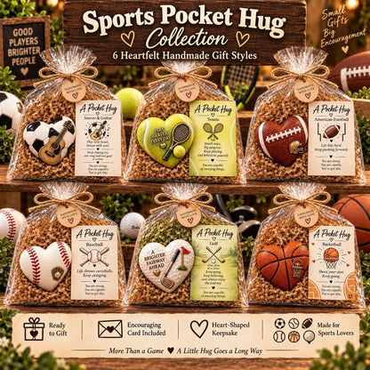 🏆 Sports Pocket Hug | Inspirational Athlete Keepsake Gift