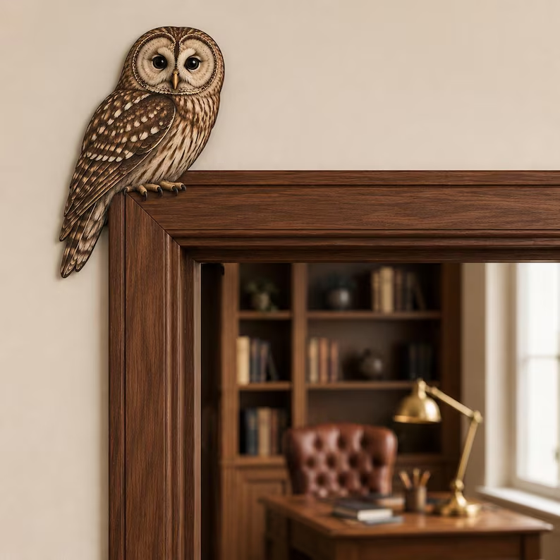 🦉Wooden Owl Door Topper