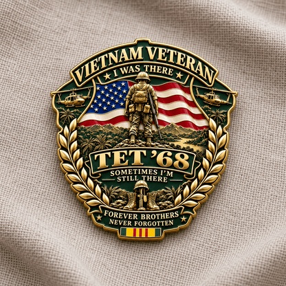 🇺🇸 Vietnam Veteran TET ’68 Commemorative Pin