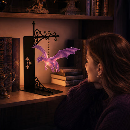 Dragon Bookshelf Lamp - Enchanting Floating Dragon Night Light