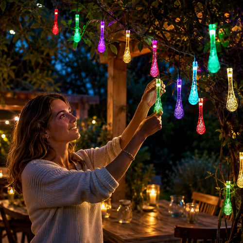Battery‑powered Waterproof Fairy Lights | Bubble Design + Long‑Life Rechargeable Battery