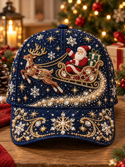 🎄 Christmas Graphic Baseball Cap | 7 Festive Adjustable Styles