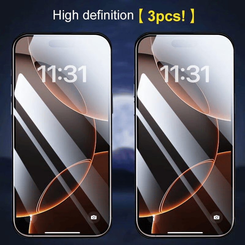 Luxury Privacy Screen Protector for iPhone- Fingerprint Proof, Scratch Resistant