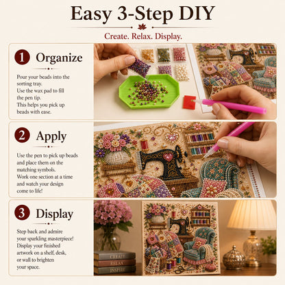 ⏳ Last Day 49% OFF – ✨Beginner-Friendly Premium 3D Pearl Cozy Room Diamond Painting Art Kit Collection | Complete Kit with All Tools & Step-by-Step Guide Included 💕