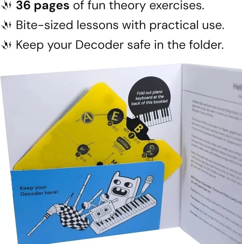 🔥Last Day 54% OFF 🎵Circle of Fifths Music Theory Decoder Set🎹🎸💕