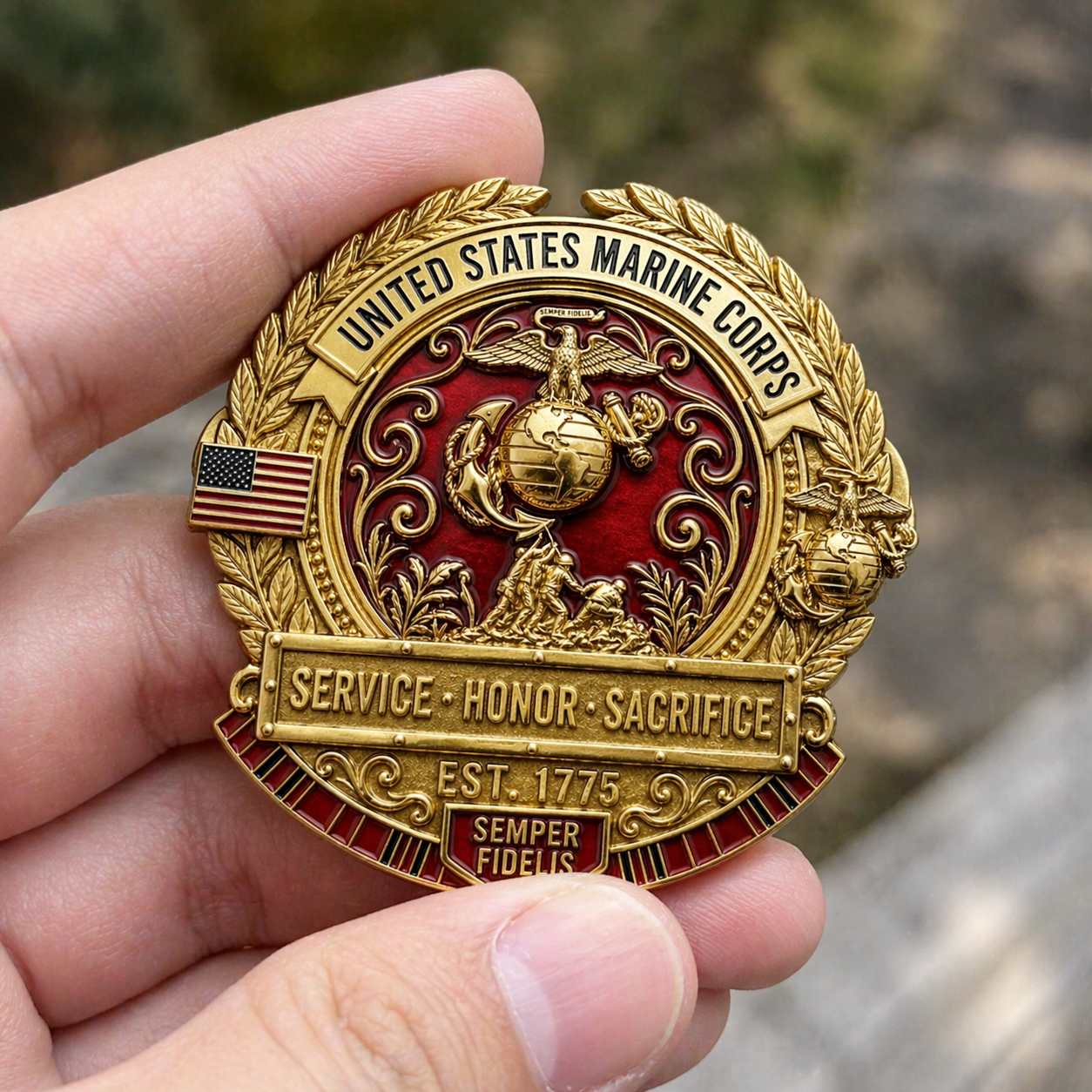 🇺🇸 Last Day Promo: 49% OFF 🎖️United States Marine Corps Honor Brooch Pin