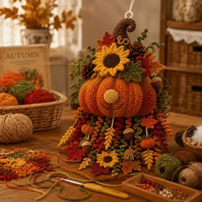 🔥LAST DAY 50% OFF - 🧶 DIY Seasonal 3D Crochet Door Hanger Kit Collection | Coordinated Yarn, Filling, Accessories & Step-by-Step Instructions Included 💕