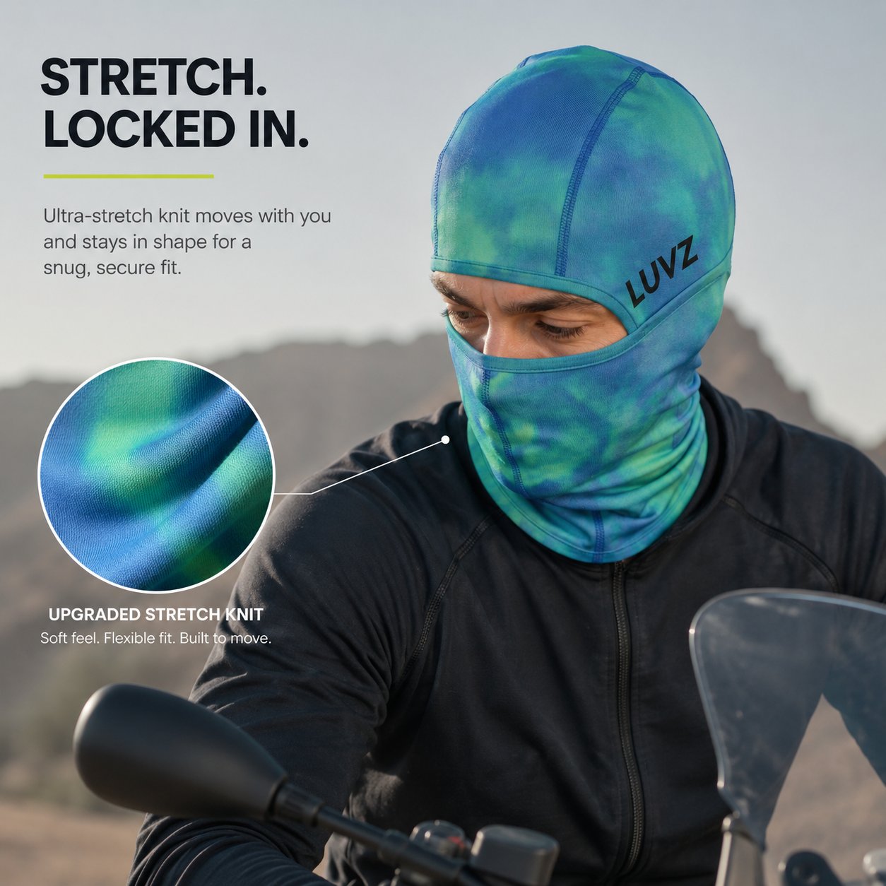 VOID V2 Reversible Thermal Balaclava Thermochromic Color Shift Face Mask for Outdoor Sports & Avant-Garde Street Style