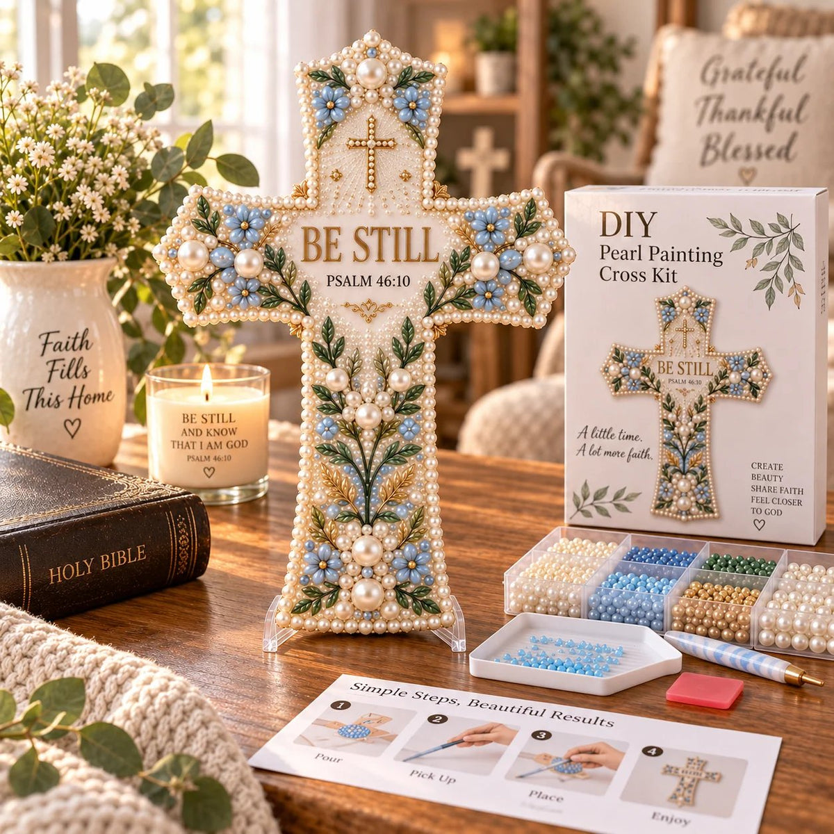 🎄✨ Last Day 49% OFF ✝️ Scripture Cross DIY Kit Collection