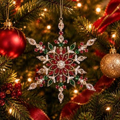 Beaded Snowflake Ornament DIY Kit