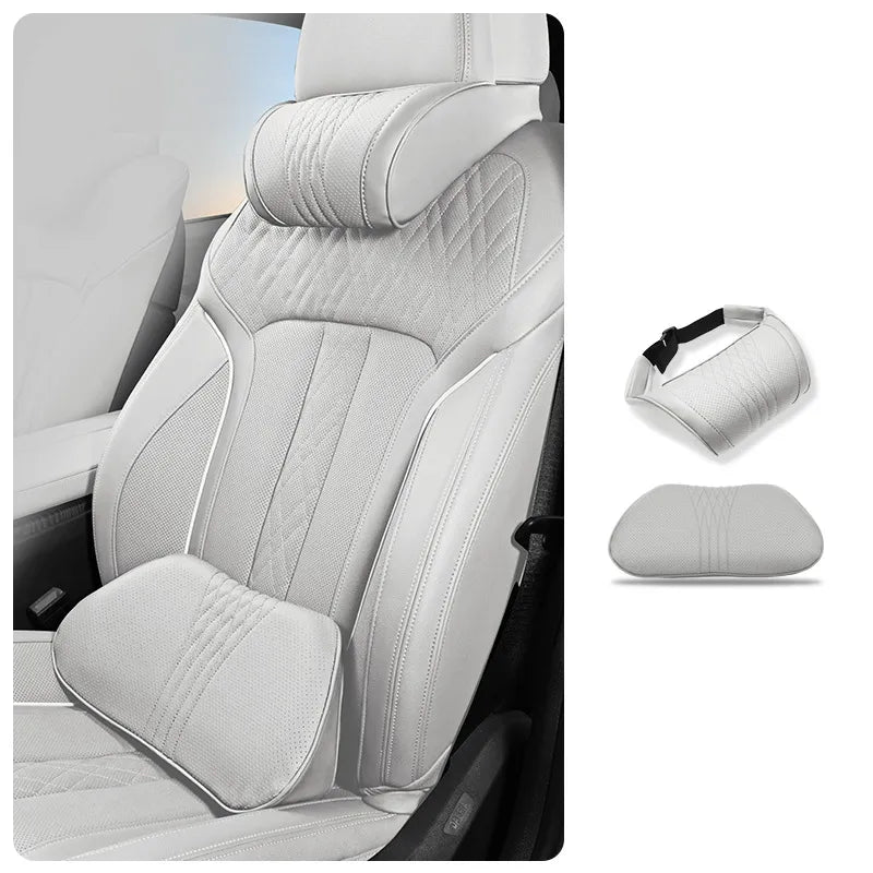 ⭐Premium Car Seat Headrest & Lumbar Support Cushion