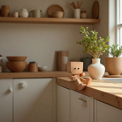 🎁Last Day 50% OFF😊Change The Mood With A Simple Swap - Handmade Swaying Wooden Figure With 12 Magnetic Expressions🎁