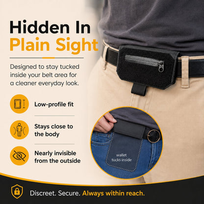 🔥💼✨Slim Belt Wallet — Ultra-Slim Hidden Carry System for Everyday Essentials🛫