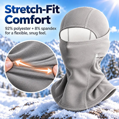 ⏳ Last Day 49% OFF – ❄️ Heat-Reactive Fleece Balaclava | Color-Changing Winter Face & Neck Cover for Skiing, Hiking & Cold Weather 🔥