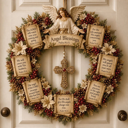 Christian Scripture Wreath Collection – Wood Faith-Inspired Décor