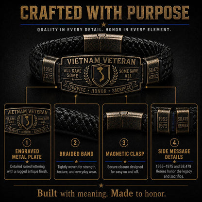 Last Day Promo: 49% OFF 🎖️ -Vietnam Veteran Honor Bracelet