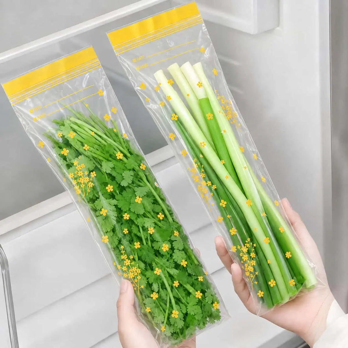 15PCS double-seal reusable produce storage pouches – product image 3