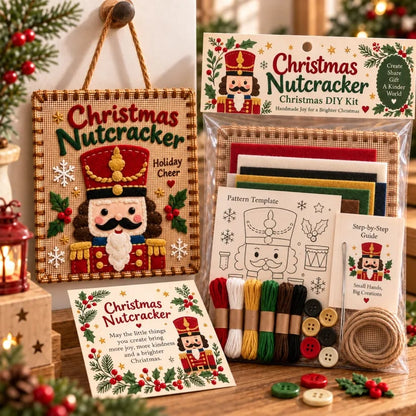 🎄✨ Christmas DIY Fabric Weaving Friendship Kit - 🧵 Create Something Special Together! 💕