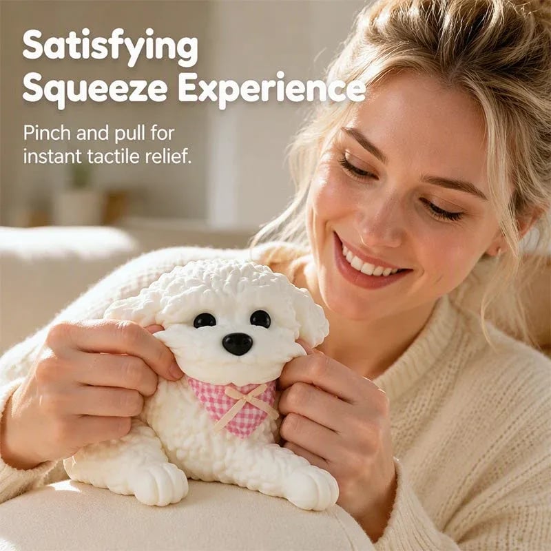 🧸 ! 🐶 Cuddly plush dog – stress-relieving, soft, and cute ✨