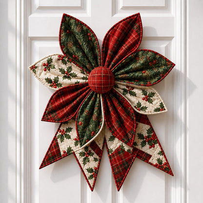 🎀 Oversized Quilted Bow Sewing Kit | Coordinated Printed Fabrics, Soft Batting, Pre-Designed Templates & Complete Supplies for a Full 23–25 in Statement Bow 🍁✨