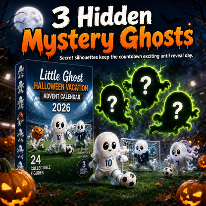 🔥 Last Day 49% OFF - 👻⚽ Little Ghost Soccer Halloween Advent Calendar 20266-📦buy-2-free-shipping