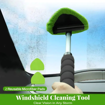 💥 💥 🔥 Windshield Cleaning Tool, Microfiber Car Window Cleaner with  Extendable Handle