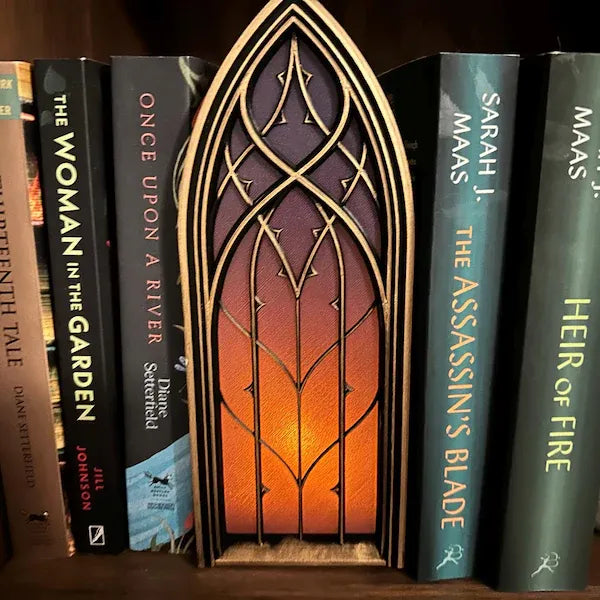 ✨ Fantasy Window Book Nook with LED Light
