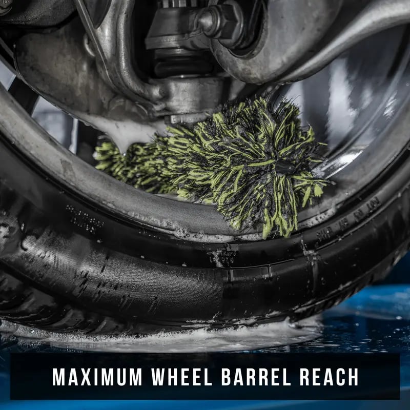 Wheel Barrel Brush for Deep Wheel Cleaning💦🚗