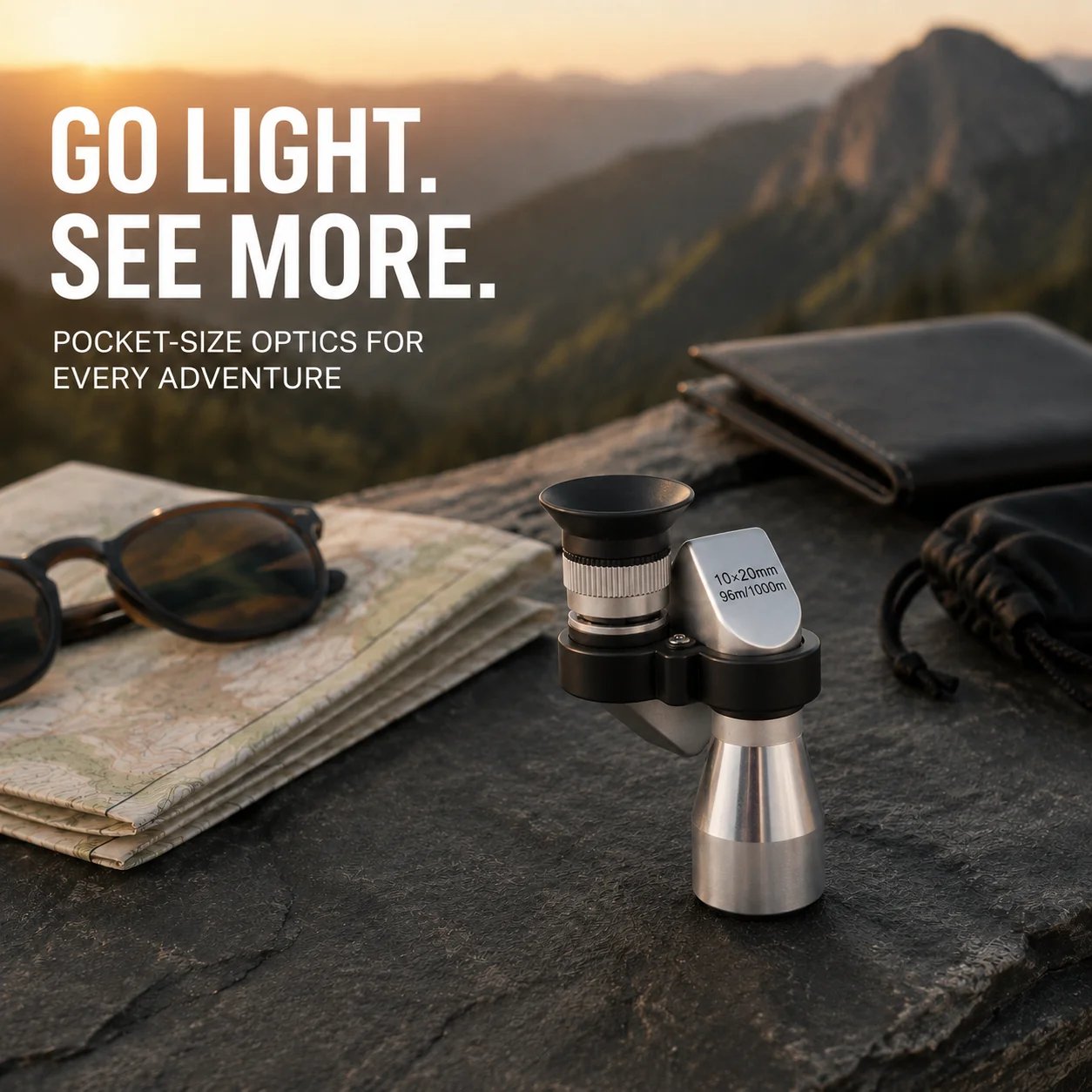 🔥 Last Day 49% OFF 🔭 10×20 Mini Monocular Phone Telescope – Pocket Long-Distance Viewer with Adjustable Smartphone Clip