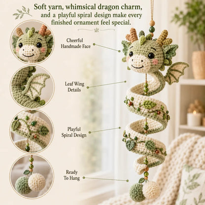 ⏳ Last Day 49% OFF – 🐉 Beginner-Friendly DIY Enchanted Dragon Spiral Hanging Ornament Kit | Complete Kit with All Tools & Step-by-Step Guide Included 💕