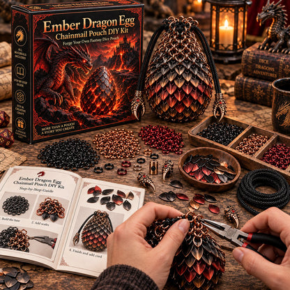 🔥Last Day 49% OFF - 🐉 Dragon Egg Chainmail Pouch DIY Kit