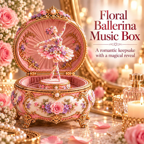 🌸 49% OFF Floral Ballerina Music Box – A Romantic Keepsake With a Magical Butterfly Reveal 🦋