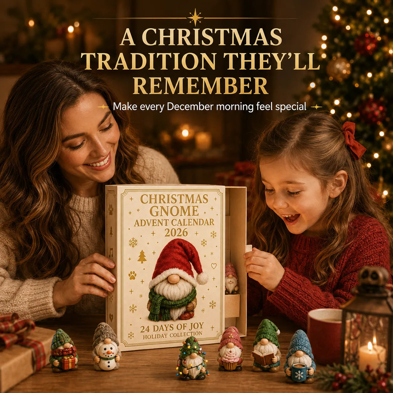⏳ Last Day 49% OFF – 🧙 2026 Christmas Gnome Advent Calendar | 24 Unique Mini Gnome Surprises for Daily Countdown Fun, Collecting & Holiday Display 🎄✨
