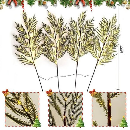 🎄 32' Christmas Lighted Norfolk Pine Branches
