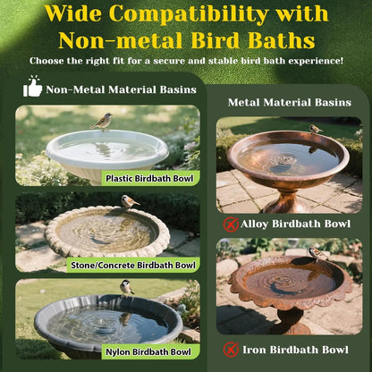 3Pcs Copper Cleaning Discs for Bird Baths