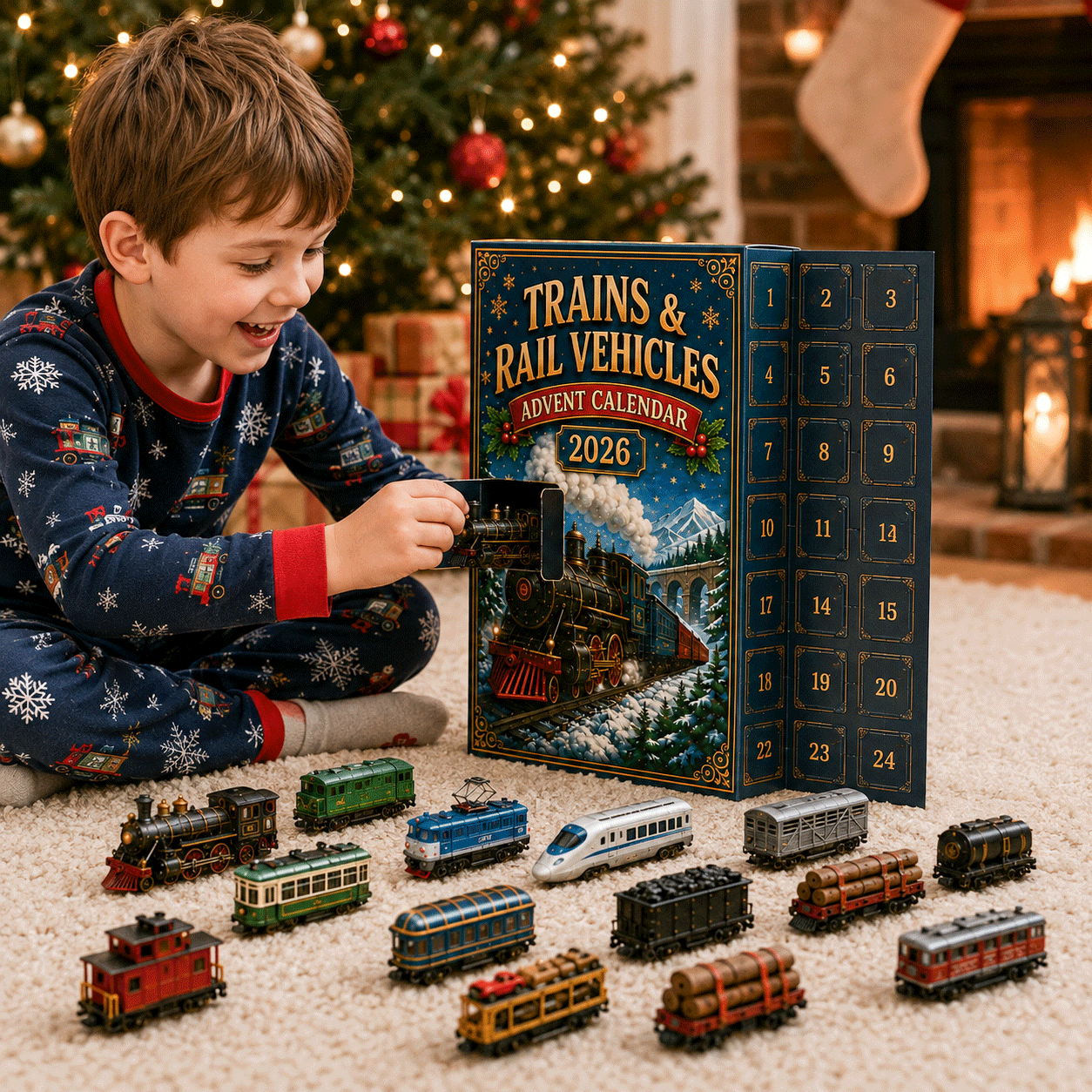 🔥Last Day 49% OFF - 🚂Trains & Rail Vehicles Advent Calendar 2026 – 24 Railway Surprises