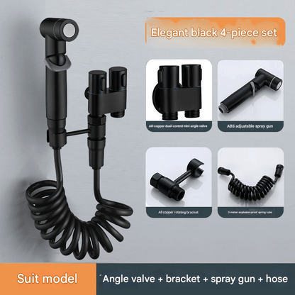 🔥 1-In-2-Handheld Out Dual Control Valve Bidet Sprayer for Toilet