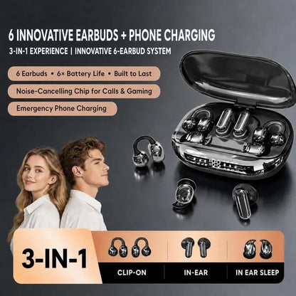 ⚡Limited Time Offer: Save 40% OFF🔥3-in-1 Ultra-Versatile Wireless Earbuds with Power Bank Case