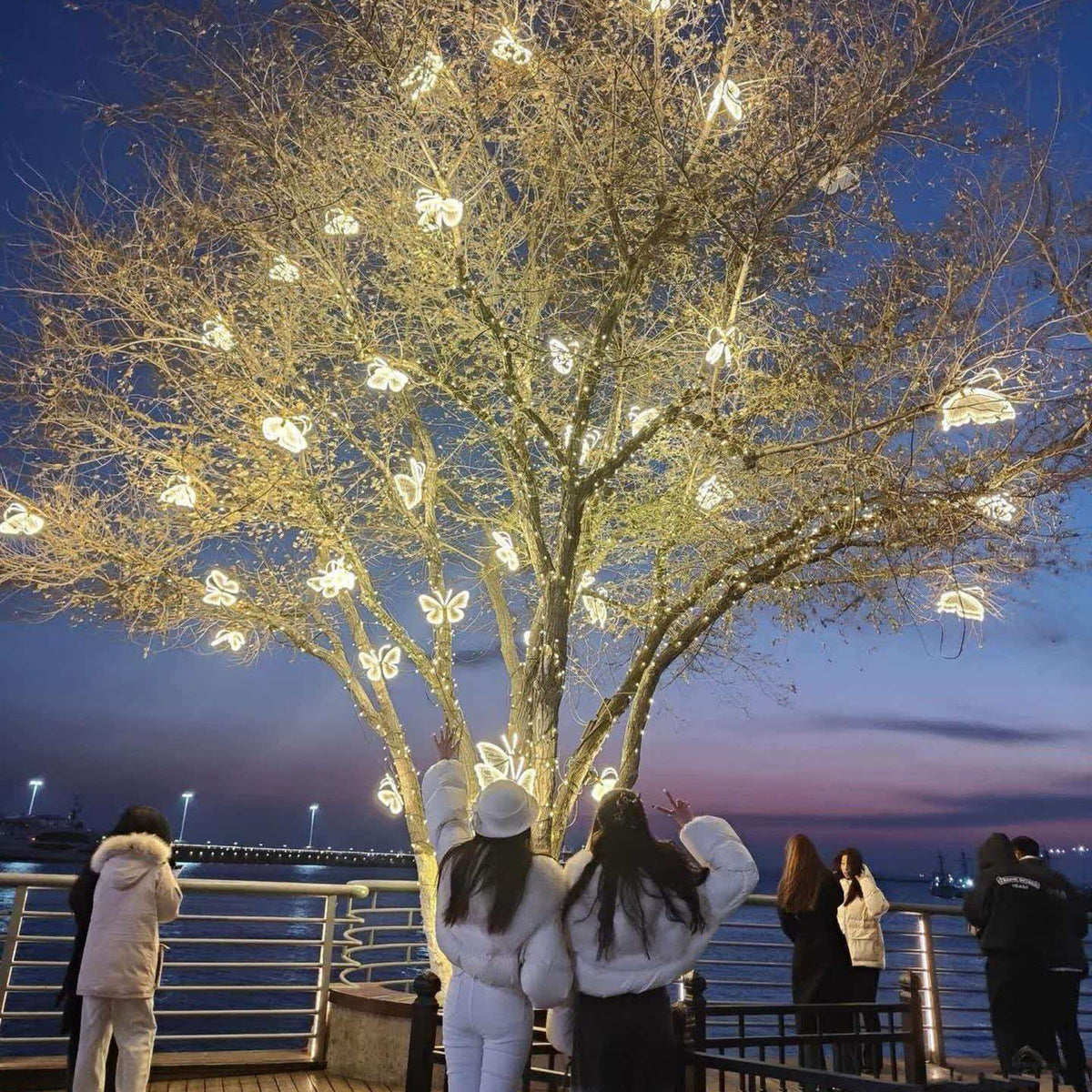 Christmas Butterfly Light, Flapping Luminous Garden Stake