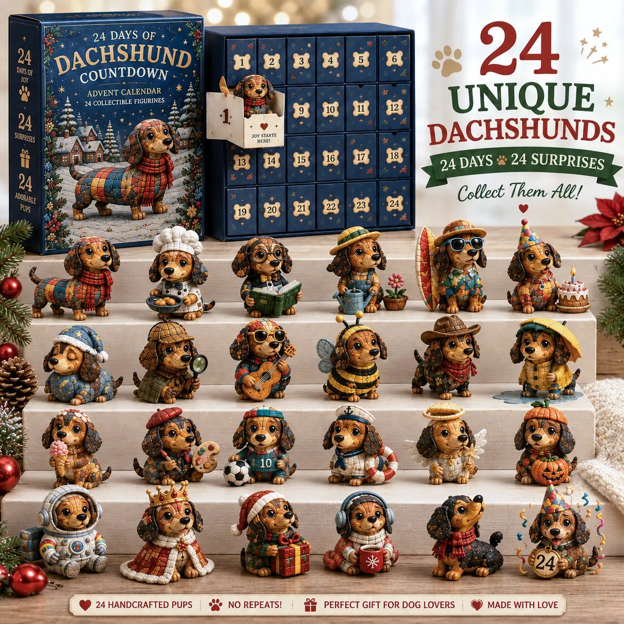 ⏰Limited Stock 49% OFF - 🎄🐶 2026 French Bulldog Advent Calendar – 24 Days of Frenchie Mischief(📦Buy 2 Free Shipping)
