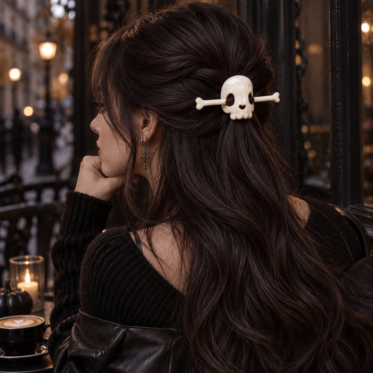 Halloween Ceramic Hair Claw & Pin – 4 Spooky Styles