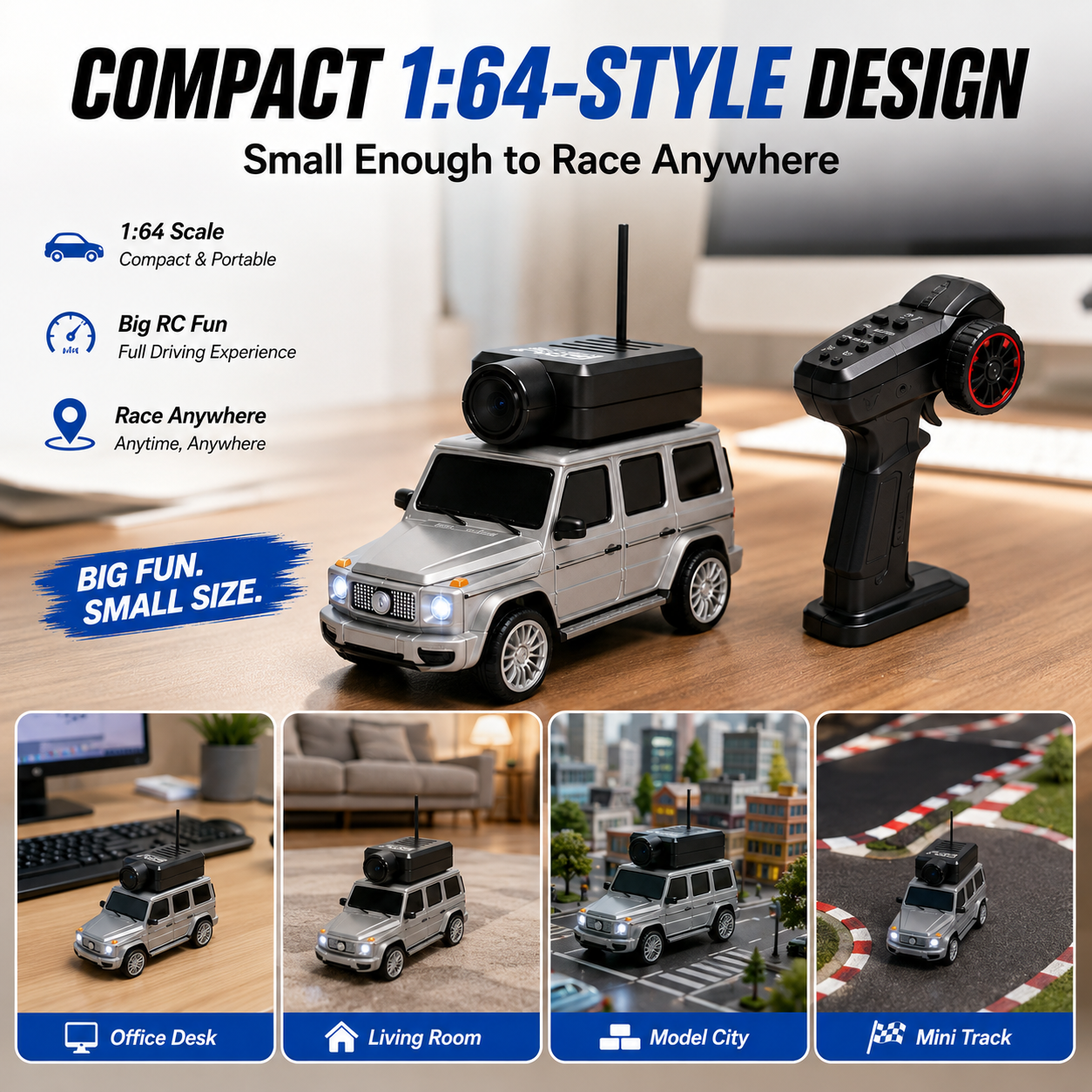 🚗 50% OFF Mini FPV RC Camera Car | 720P WiFi APP Control