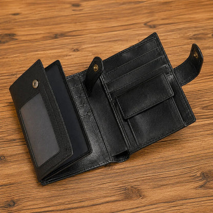 💼Top-Grain Leather Wallet for Men & Women – Bi-Fold / Tri-Fold with Coin Pocket & Multiple Card Slots