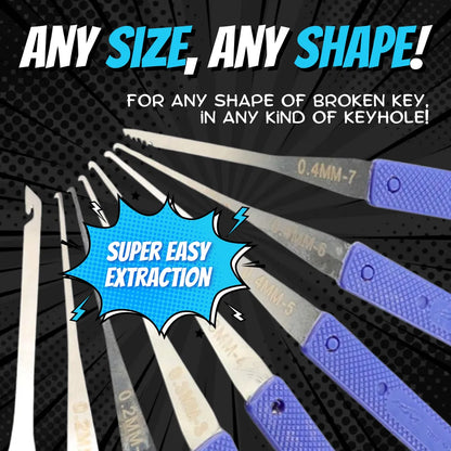 💯 👍12 pc Broken Key Extractor and Removal Tool Set - Fix jammed locks and keyholes