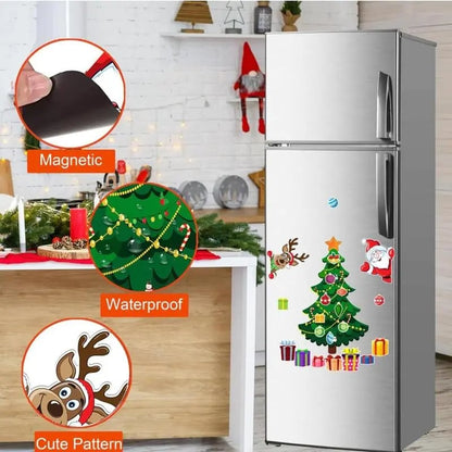 Christmas Refrigerator Magnets,Christmas Tree Magnets for Fridge Stickers