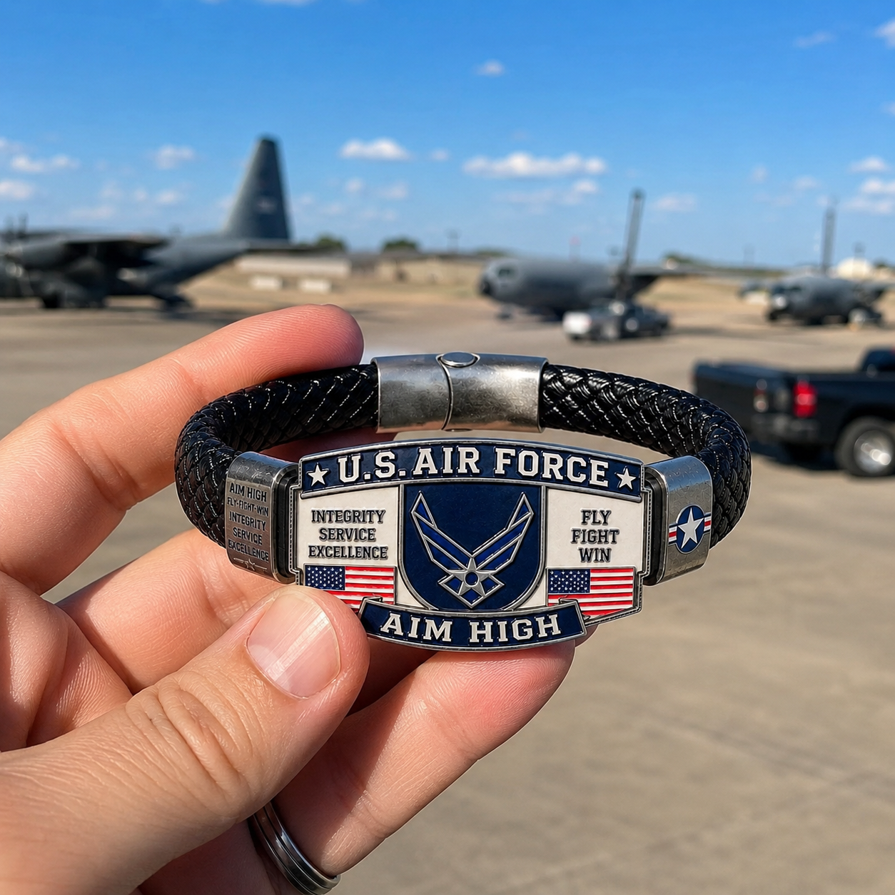 ✈️Last Day Promo: 49% OFF 🎖️U.S. Air Force Aim High Tribute Bracelet
